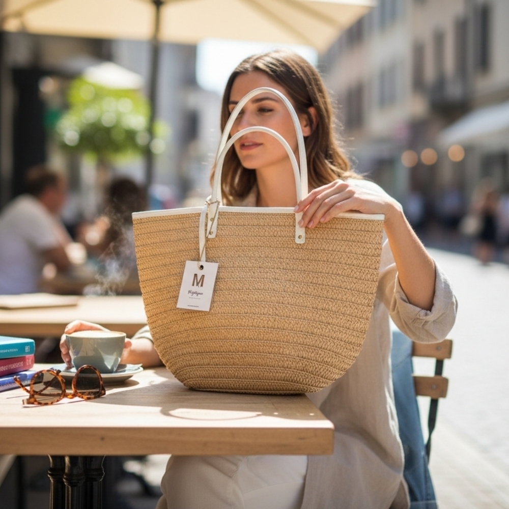 Miztique Deaigner Collection Straw Tote - Picture 2 of 10
